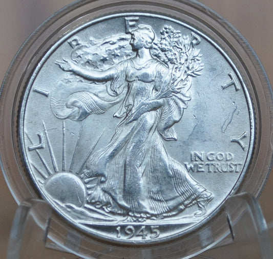 1945 Walking Liberty Silver Half Dollar - Choose By Grade / Condition - Philadelphia Mint - Wwii Era - 1945-P Half Dollar / 1945 P Wlh