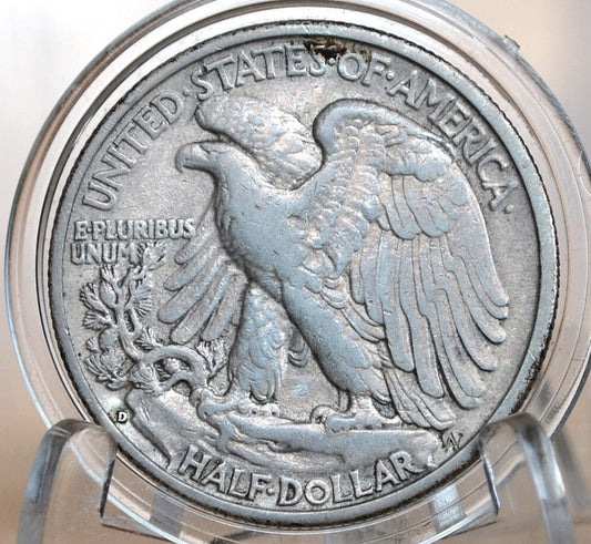 1935-D Walking Liberty Silver Half Dollar - Choose by Grade - Denver Mint - 1935-D Half Dollar / 1935D Liberty Half Dollar - 1935D WLH