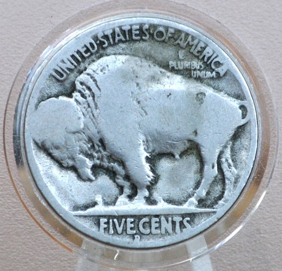 1917-D Buffalo Nickel - Acid Date / Acid Obverse - VG Details - Semi-Key Date - 1917 D Indian Head Nickel 1917 D
