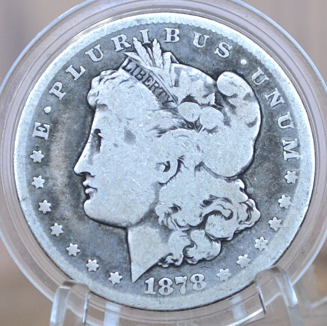 1878-S Morgan Silver Dollar - Choose by Grade / Condition - First Year of Production - 1878 S Morgan Dollar Silver Dollar 1878S