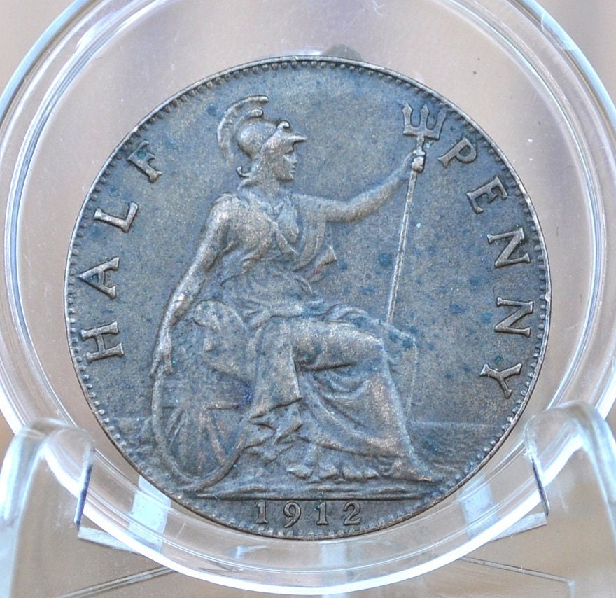 UK Half Pennies - Choose By Date - Great Britain Half Penny 1910's 20's 30s 40's 50's 60's halfpenny, ha'penny UK Coins - All F to AU Grades