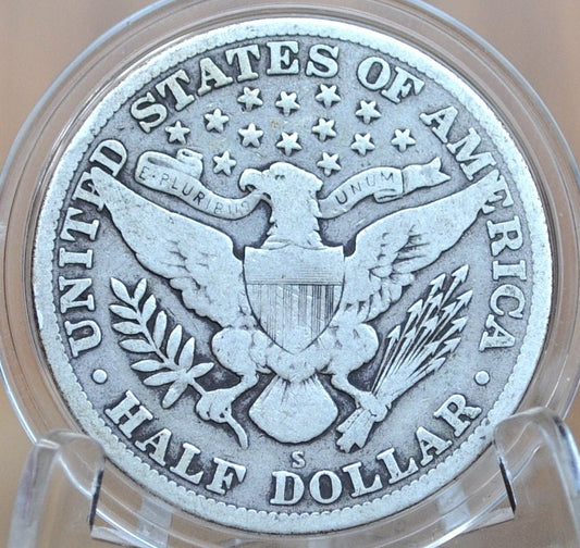 1915 Barber Silver Half Dollars, P,D,S - Choose by Mint & Grade - San Francisco Mint - 1915S Half Dollar 1915 D Barber 50 Cent Coin 1915P