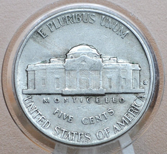 1938-S Jefferson Nickel - XF Grade / Condition - San Francisco Mint 1938 Nickel - Key Date and Mint - 1938S Nickel