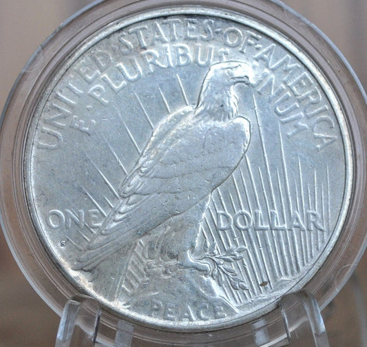 1935-S Peace Silver Dollar - Choose by Grade - San Francisco Mint - 1935 S Peace Dollar -Last Year Produced - 1935 S Silver Dollar