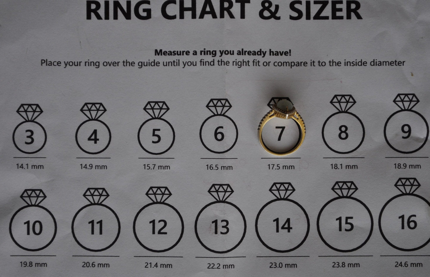 Antique Green Moonstone Ring Set in Sterling Silver - Size 7 Ring Size 7 (17.5 MM) - Emotional Balance, Love, Compassion, Pear Cut Moonstone