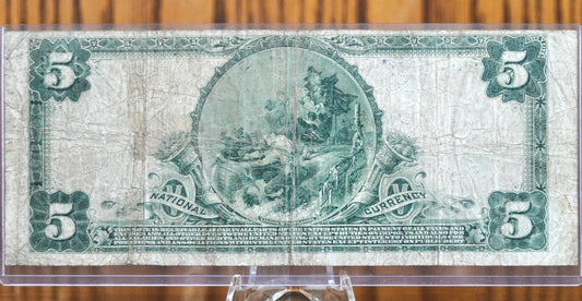 1902 Series 5 Dollar National Currency Note Fr#600, S-1311 - F (Fine) - The Anglo & London National Bank of San Francisco CA, Charter#9174