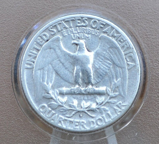 1938-S Washington Silver Quarter - 1938 San Francisco Mint Quarter - 1938S Quarter 1938 S Washington; Better Date and Mint