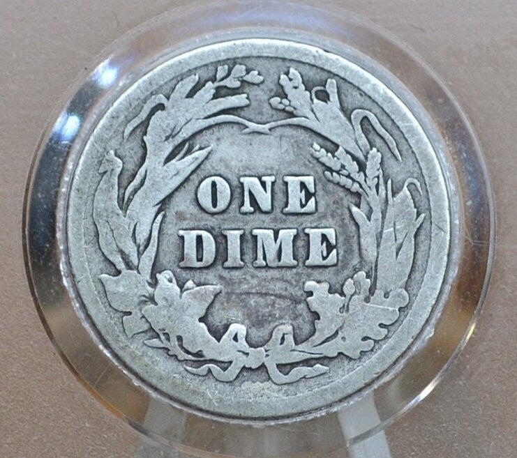 1903 Barber Silver Dime - VG (Very Good) Grade / Condition - 1903 P Barber Dime 1903 Silver Dime 1903