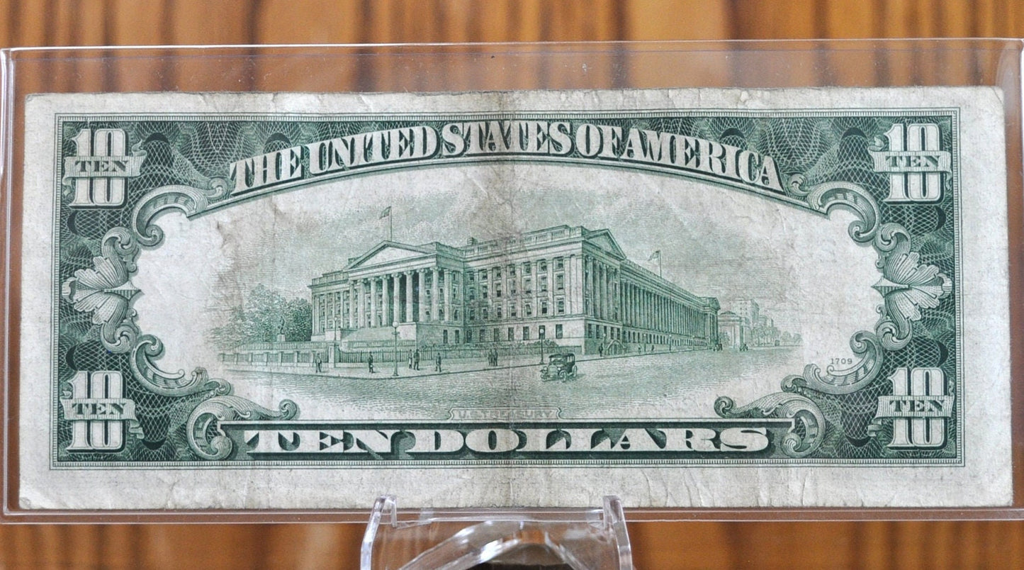 1950 10 Dollar Bill - VF/XF - 1950 Ten Dollar Federal Reserve Note - Fr#2010-Fr#2015B