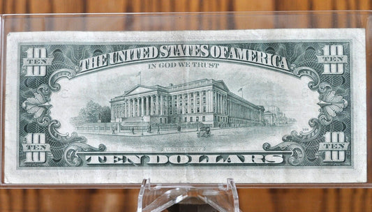 1977 10 Dollar Federal Reserve Note - XF (Extremely Fine) Grade - Philadelphia - 1977 Ten Dollar Bill Fr#2023-C / Fr2023C