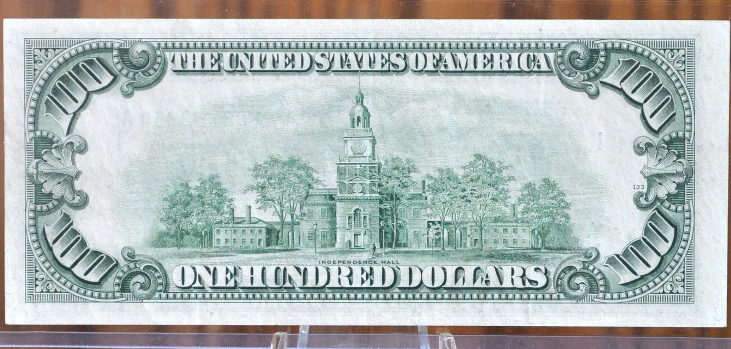 1950-D 100 Dollar Bill Fr2161A- Choice AU (About Uncirculated) Grade - Boston - 1950 One Hundred Dollar Federal Reserve Note, Fr#2161-A