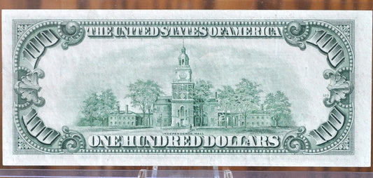 1950-D 100 Dollar Bill Fr2161A- Choice AU (About Uncirculated) Grade - Boston - 1950 One Hundred Dollar Federal Reserve Note, Fr#2161-A