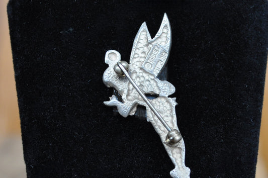 Vintage Disney Tinkerbell Pin! Sterling Silver, Stamped "Disney" & "Sterling" - Collectible Vintage Disney Pin / Broach, Tinkerbell Jewelry