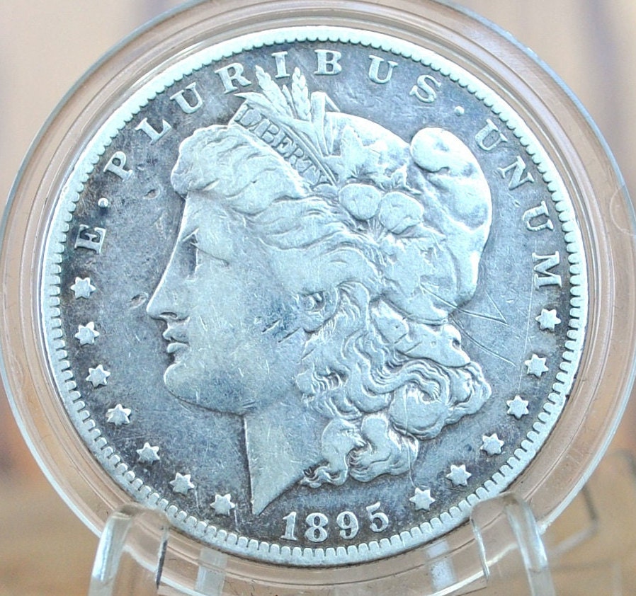 1895-O Morgan Dollar, Authentic Semi-Key Date - VF Details, Some Obverse Nicks - 1895 O Morgan Silver Dollar 1895O Silver Dollar, Tough Date
