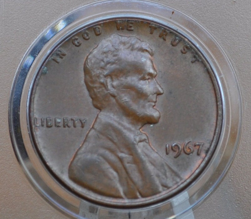 1967 Lincoln Memorial Penny - BU - Philadelphia Mint - Collectible Coin - 1967 Penny