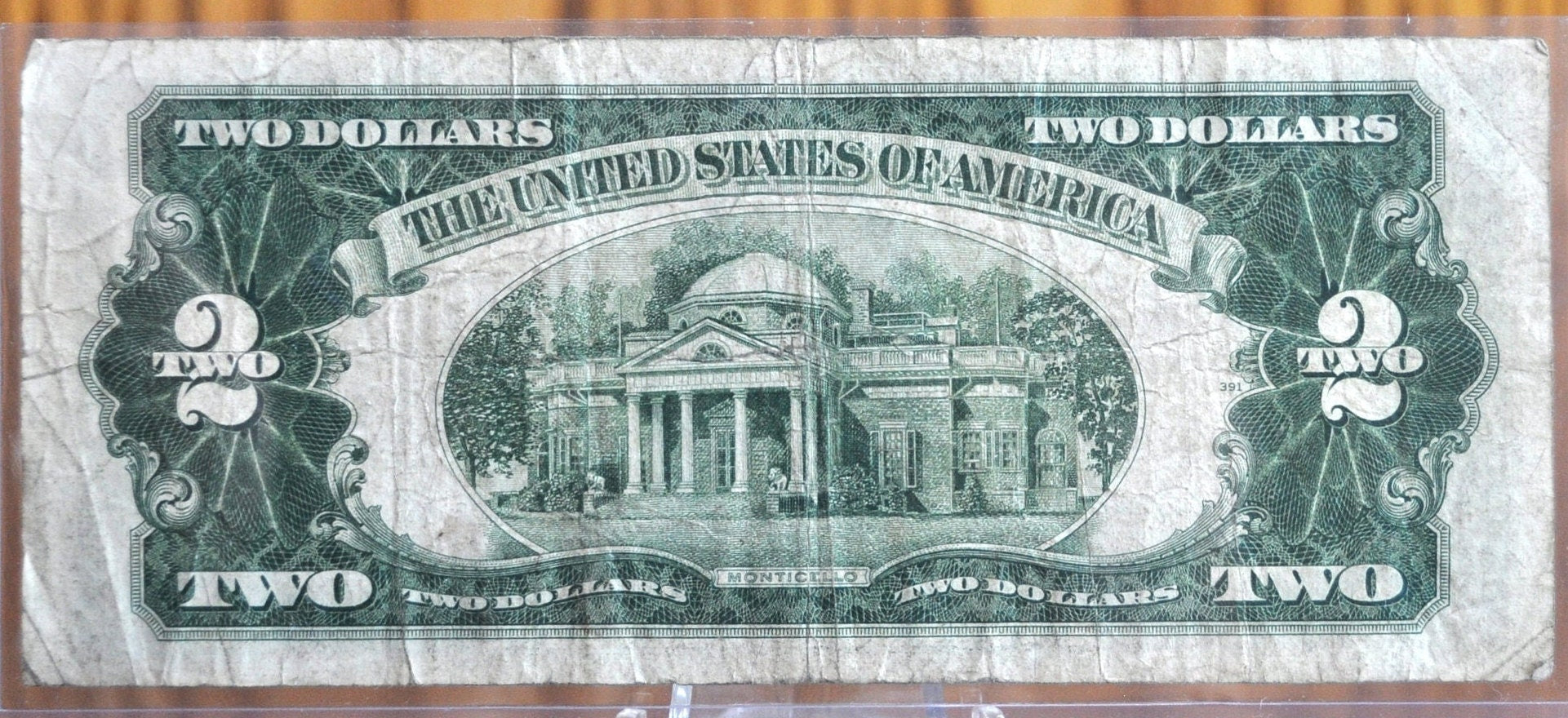 1953 STAR NOTE Red Seal 2 Dollar United States Note - VG/F (Very Good-Fine) Grade - 1953 Two Dollar U.S. Star Note 1953 Star Note Fr#1511*