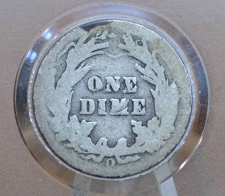 1903-O Barber Silver Dime - G (Good) Grade / Condition - 1903 O Barber Dime 1903O Silver Dime 1903