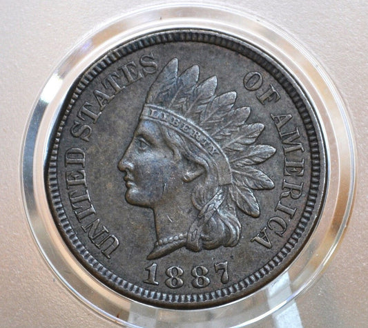 1887 Indian Head Penny - Choose by Grade - Good to Extremely Fine Grade / Condition - Indian Head Cent 1887