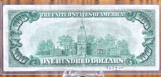 1928 100 Dollar Bill - XF (Extremely Fine) Grade - Chicago - 1928 One Hundred Dollar Note, Fr#2150-G / Fr2150G, Redeemable In Gold