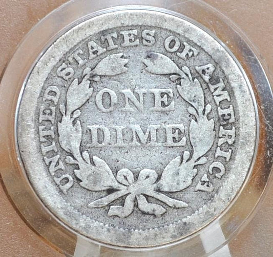 1841 Seated Liberty Dime - (G) Good - 1841 Silver Dime / 1841 Liberty Seated Dime