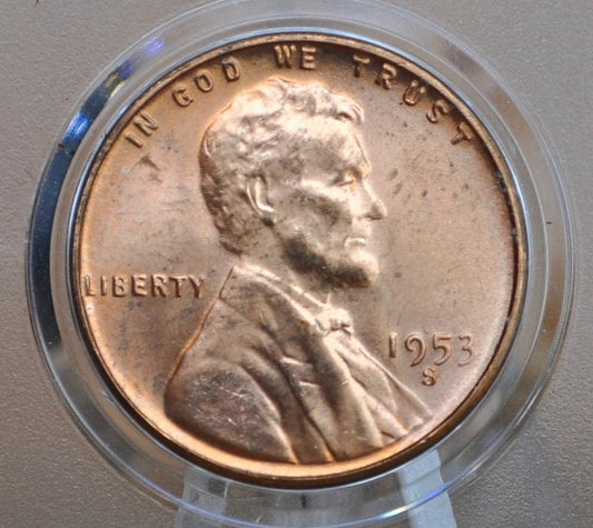 1953 S Wheat Penny - 68th Anniversary - Collectible Coin - San Francisco Mint