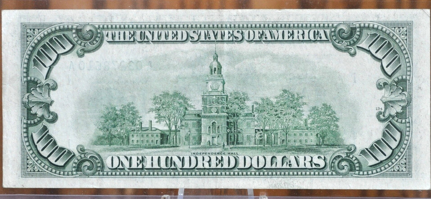 1950-C 100 Dollar Bill Fr2160A- Choice AU (About Uncirculated) Grade - Boston - 1950 One Hundred Dollar Federal Reserve Note, Fr#2160-A