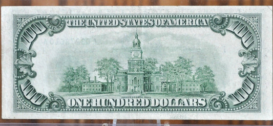 1950-C 100 Dollar Bill Fr2160A- Choice AU (About Uncirculated) Grade - Boston - 1950 One Hundred Dollar Federal Reserve Note, Fr#2160-A