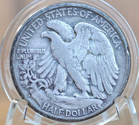1939-S Walking Liberty Silver Half Dollar - Choose by Grade / Condition - San Francisco Mint- 1939S Half Dollar 1939 S Silver Wlh 1939 S