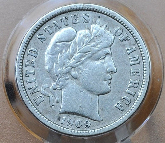 1909 Barber Silver Dime - Choose by Grade / Condition - 1909 P Silver Dime 1909P