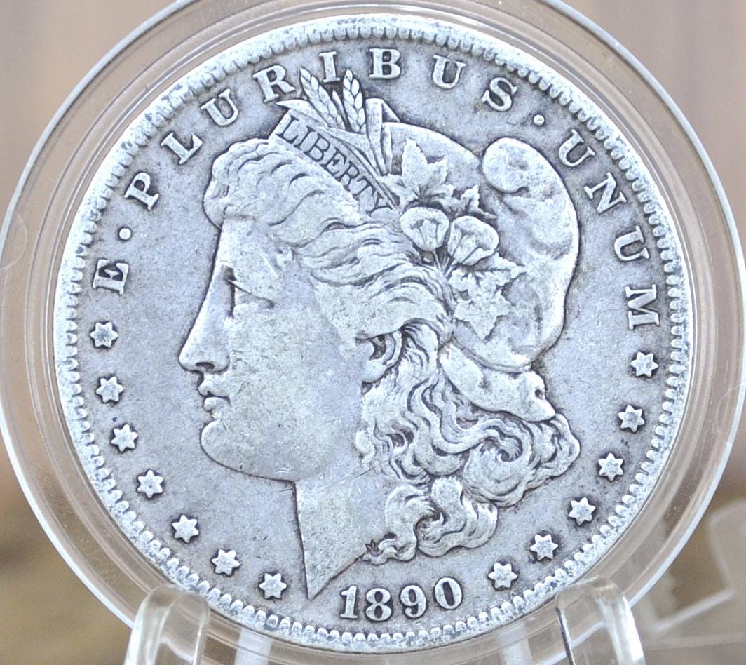 1890 Morgan Silver Dollar - Choose by Grade / Condition - Philadelphia Mint - 1890 P Morgan Silver Dollar 1890 - Beautiful Coin