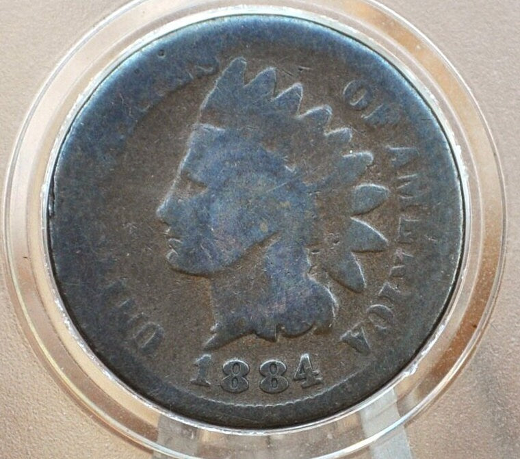 1884 Indian Head Penny - Choose by Grade / Condition - Better Date, High Grades - 1884 Indian Cent VF 1884 US One Cent