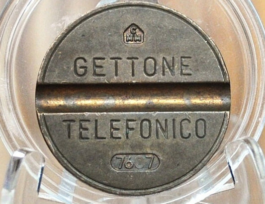 Vintage Italian Telephone Coin - Gettone Telefonico - Date Varieties - Great Birthday or Anniversary Gift! Vintage Telephone Tokens.