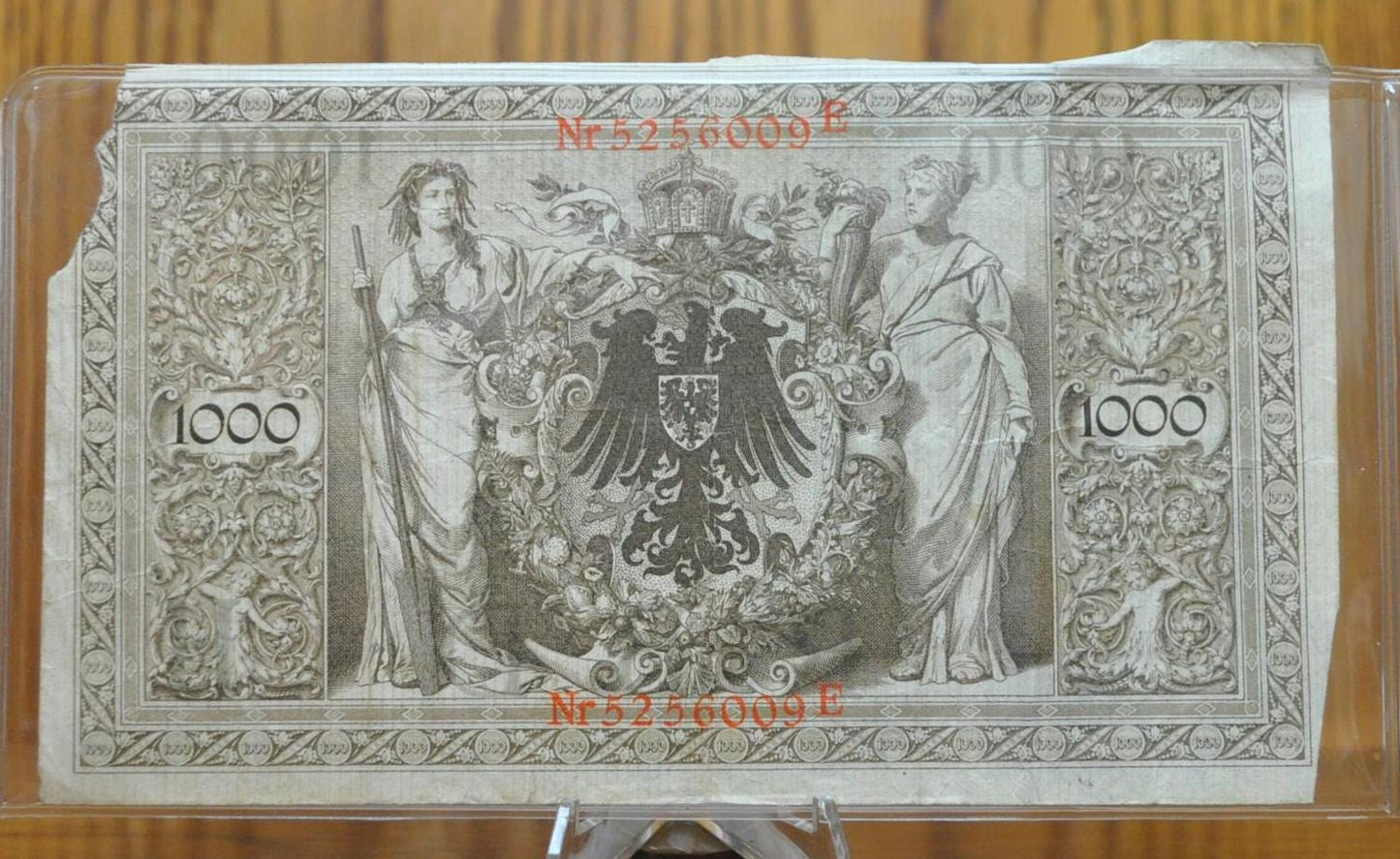 1910 1000 Mark German Paper Note - Reichsbanknote - Great Condition, Beautiful Design - One Thousand Mark Note 1910
