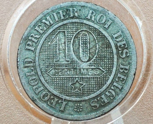 1862 Belgian 10 Centimes - Great Condition - Leopold I -