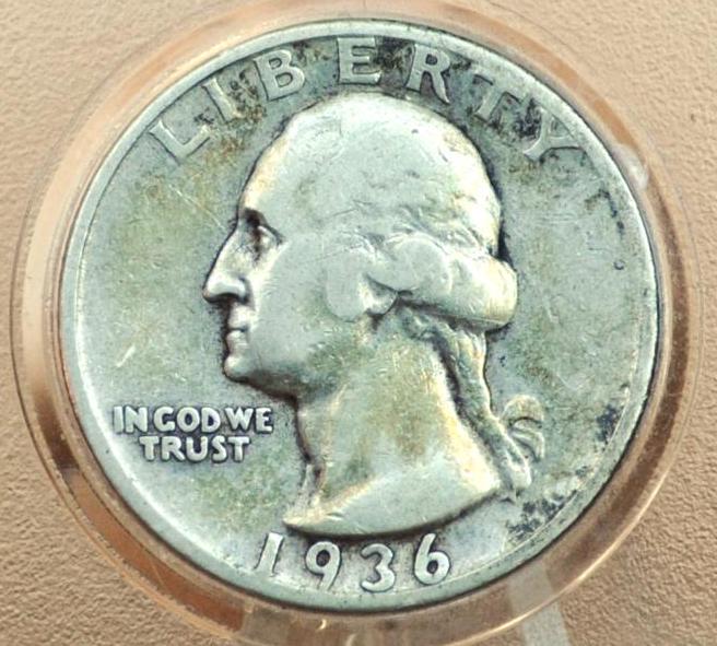 1936-S Washington Quarter - G-VF (Good to Very Fine) Condition; Choose by Grade - San Francisco Mint - 1936 S Quarter - 1936 S Washington