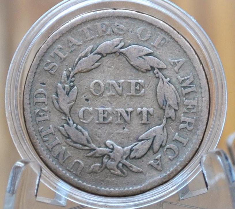 1836 Matron Head Large Cent - G (Good) Grade / Condition - 1836 Liberty Head Cent - 1836 One Cent - Modified Matron Head 1835 to 1839