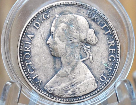 1860 Great Britain Half Penny - Great Condition - UK Halfpenny 1860 England 1/2 Cent - Queen Victoria - Bronze, Great Detail