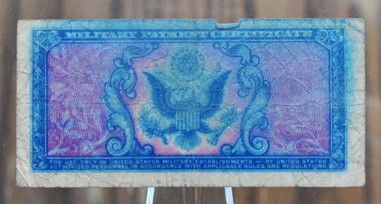 1951 U.S. Military 50 Cent Payment Certificate - Series 481 - 1951 United States Military Fifty Cent Fractional Payment Certificate - P#M25a