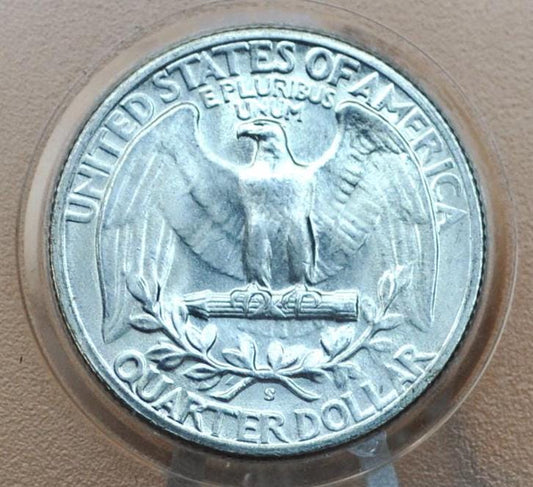 1945-S Washington Silver Quarter - F-AU (Fine to About Uncirculated) Grade / Condition - San Francisco Mint - 1945 S Silver Quarter 1945 S
