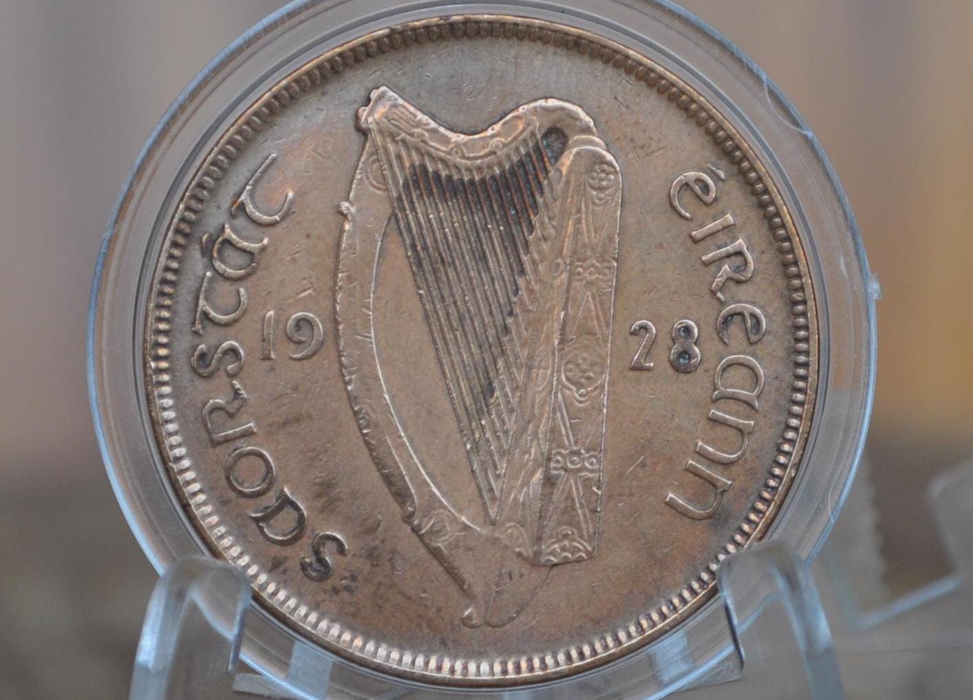 Irish 1 Penny Coins! - Choose by Date - Vintage Irish One Cent Coin Ireland - Hen with Chicks Design - Great for Gifts, Jewelry, 30's 40's+