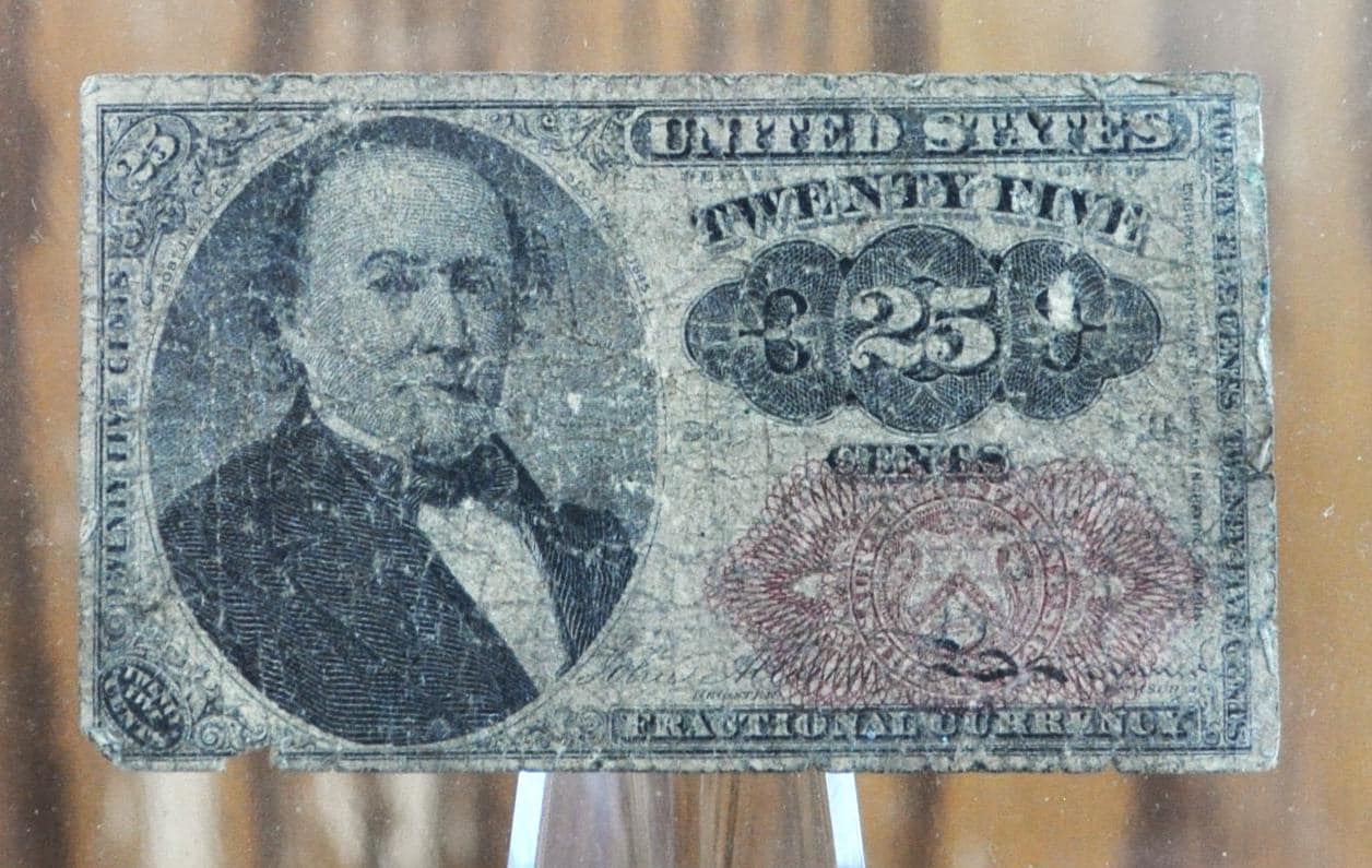 1874 5th Issue 25 Cent Fractional Note - Choice of Grade/Condition - Long Key - Fifth Issue Twenty-Five Cent Fractional Currency - Fr#1308