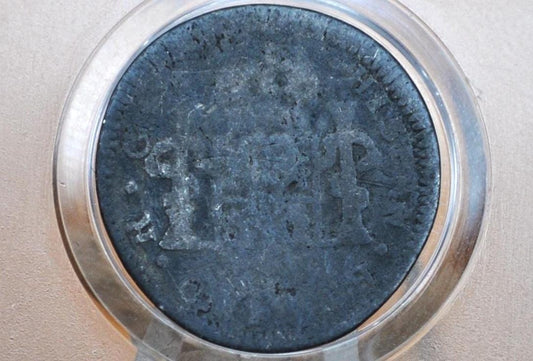 1772 Spanish 1/2 Real - Mexico as a Spanish Colony - Early Colonial Era Coin / Pirate Coin - 1772 Half Real Pillar Type