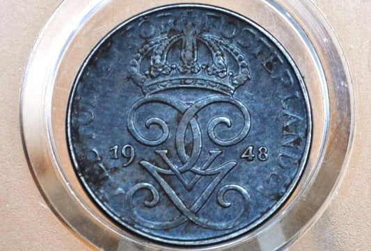 Swedish 1, 2 and 5 Ore Coins - Choose by Date! Tiny coins - Sweden One Ore, Great for Collections, 1910s, 20s, 30s, 40s & 50s