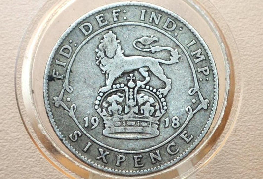 6 Pence Great Britain, Choose by Date! 1910s 20s 30s 40s 50s & 60s- Queen Elizabeth - Birthdays, Jewelry, Weddings Sixpence UK Six Pence