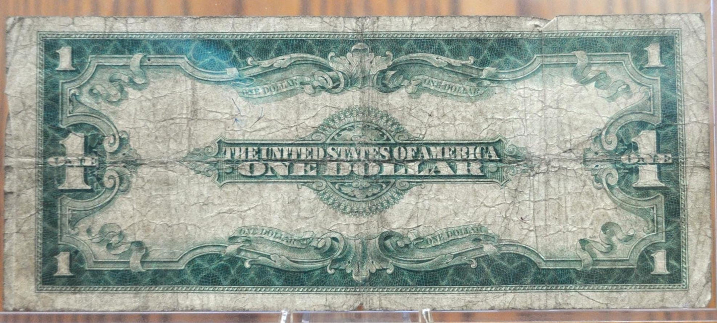 1923 Silver Certificate Horseblanket Note 1 Dollar Bill -Blue Seal - 1923 One Dollar Silver Cert -Fr.237 / Fr237- Speelman / White