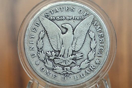 1881 CC Morgan Silver Dollar - G/VG - Carson City Mint 1881CC Morgan Dollar 1881CC, Rarer Date, Authentic