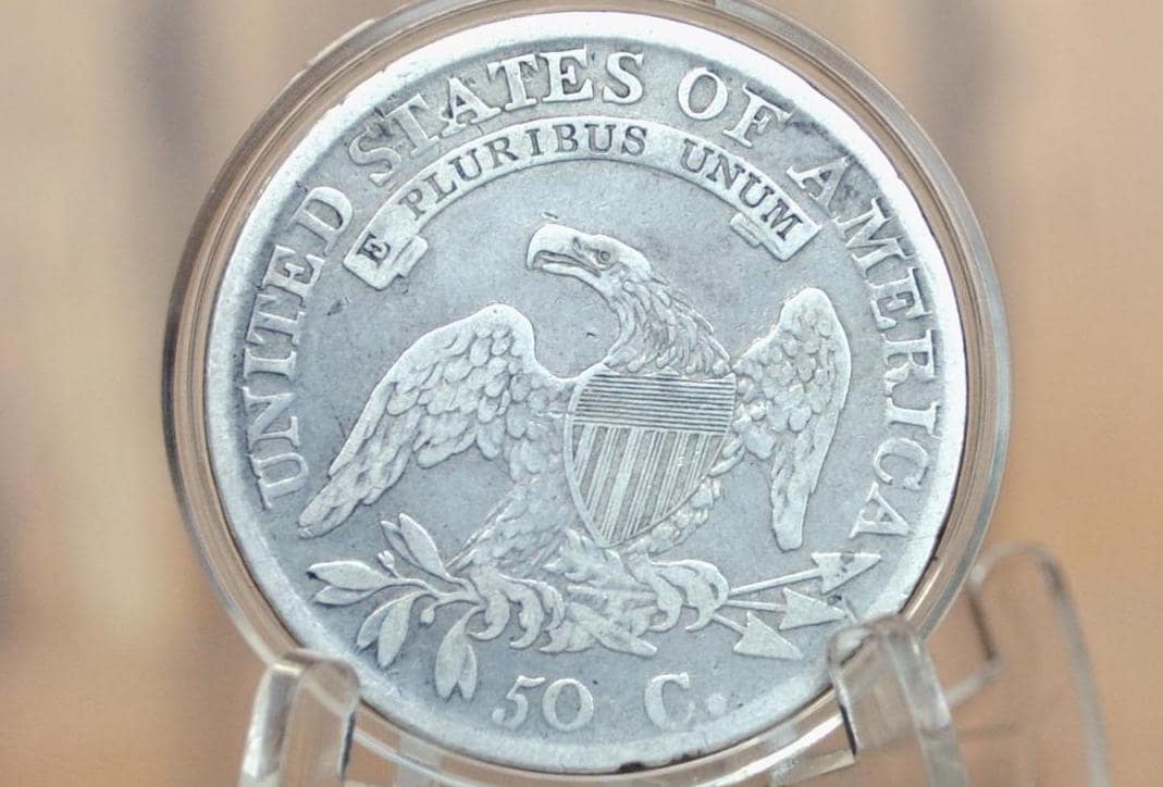 1812 Capped Bust Half Dollar - VF (Very Fine) - 1812 Half Dollar US Half Dollar 1812 Silver Half Dollar - Early American Coins