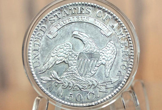 1829 Capped Bust Half Dollar - AU; Great Coin, 1829 Half Dollar US Half Dollar 1829, Rare Early Half, Early American Coin