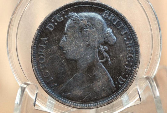 1893 Great Britain Half Penny - Great Condition and Detail - UK Half Penny 1893 - Queen Victoria 1/2 Penny - Bronze