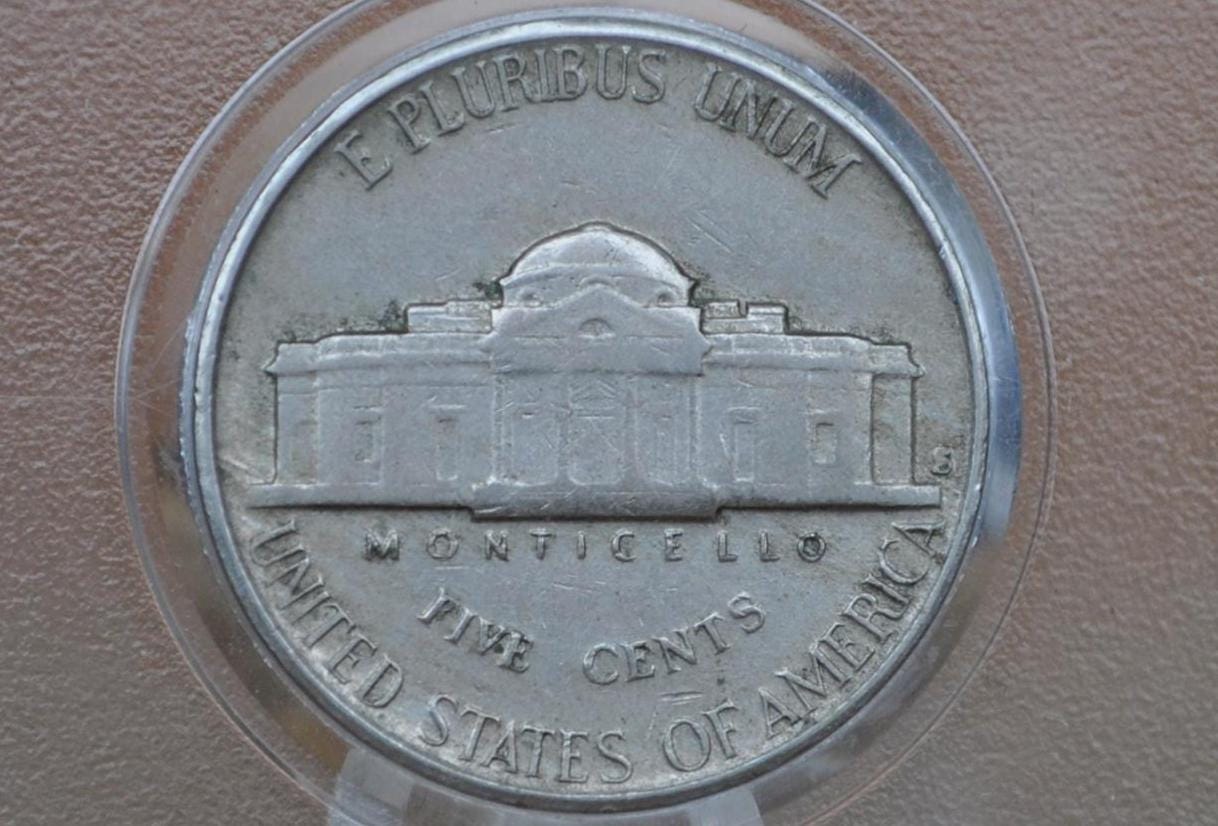 1938-P Jefferson Nickel - Choose by Grade - XF-BU (Uncirculated) Condition - Philadelphia Mint - 1938 P Nickel Jefferson